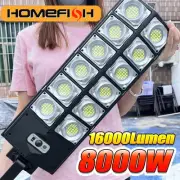 Outdoor Solar Street Light with Motion Sensor Waterproof Courtyard Remote Lamp