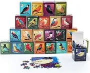 Birds, 24 Mini Pack, 1000 Pieces Puzzles, Calendar Puzzles, Individual Puzzles, Challenging Puzzle Perfect for Adults, Family Game Nights, 27.5 * 19.7 in