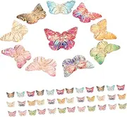 COHEALI 100 Pcs Butterfly Charms DIY Jewelry Making Charms Resin Craft Beads for Bracelets