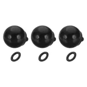 Camera Shutter Button, 3Pcs 10mm Ball Shape Shutter Release Buttons, Black