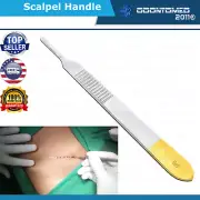 5 Intended Scalpel Handle #3 Gold Plated Surgical Dental Veterinary Instruments