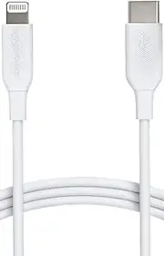Amazon Basics Fast Charging USB-C to Lightning Cable (MFi Certified) for iPhone, iPad, 90 cm, White