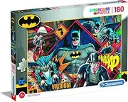 [Clementoni] 29108 Supercolor puzzle-Batman-180 Pieces-Made in Italy, Jigsaw Puzzle for Kids