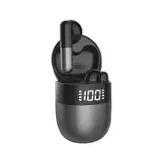 The J28 Wireless Bluetooth Headset in-ear tws5.0 Noise-canceling Bluetooth Headset Intelligent LED Digital Display - Black