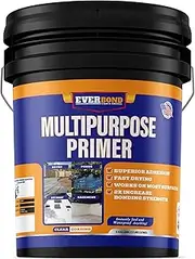 Everbond Multipurpose Primer - Primer for Roof Coatings - Use on EPDM Rubber, Wood, Fiberglass, Concrete, and Metal Surfaces - Easy to Apply on RVs, Campers, and Trailers - 4.75 Gallons