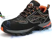 [LANGTAN] Composite Toe Shoes for Men Indestructible Work Shoes Safety Shoes for Men Comfortable Safety Shoes Puncture Proof Indestructible Toe Shoes for Work Construction