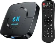 TV Box Android 10.0, 4GB RAM 64GB ROM Allwinner H616 BT5.0 Smart TV Box Set Top Box 6K 3D 2.4G 5G Dual WiFi Android TV Box