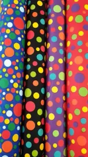 PATCHWORK FABRIC NEW Spot Polka Dot Cotton Dressmaking Quilting Material Sew