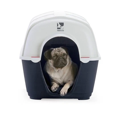 Fido & Fletch PLASTIC DOG KENNEL Vent On Back, Portable- Small Or Medium
