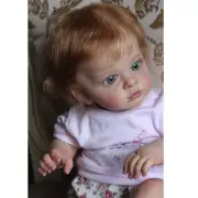 Lifelike 24" Reborn Baby Doll Toddler Freckled Skin Realistic Girl Kids Toy Gift