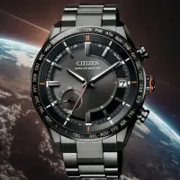 在飛比找momo購物網優惠-【CITIZEN 星辰】光動能GPS鈦金屬 電波腕錶 43.