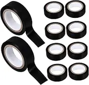 Cabilock Electrical Equipment Tape 10 Rolls 18mm Black Multi-Functional Insulation Tape for Wire Protection Home Industrial