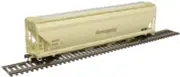 Atlas HO Scale ACF 5250 Covered Hopper Honeymead/ACFX (Beige/Red) #56974