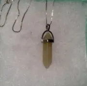 Boho Hippie Aventurine Sterling Silver 16” Necklace