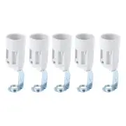 5 Pcs Screw Lamp Holder Sockets for Making Lamps Candelabra Base