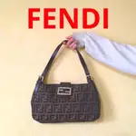 FENDI 芬迪 手提包 MAMMA BAGUETTE ZUCCA花紋 日本直送 二手