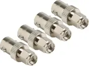 NEW 4 pack BNC female to SMA male plug coax RF cable connector adapter