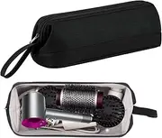 [Bdfgh] Travel Case Storage Bag for Dyson Airwrap and Shark Flexstyle Air Styling, Hairdryer Case Portable Water Resistant Carrying Bag Organizer for Dyson Supersonic &Accessories (Black)
