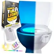 Toilet Bowl Night Light - Unique Cool Gadget with Motion Sensors & Multi Color