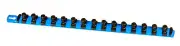 Ernst 8405M BLUE 1/2" Drive Socket Organizer Rail w/ Magnets & Twist Lock Clips