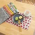 4Pcs Creative Banana leaf Flower Table Mat Nordic Style Table Mat Table