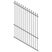 ProtectorAl 0350-1200W x 1800H Monument Spear Top Pool Fence Panel Raked 16-30º