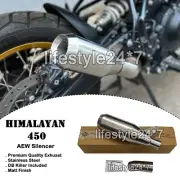 Fit For Royal Enfield "Stainless Steel Exhaust Silencer Matt" New Himalayan 450 (for: Royal Enfield)