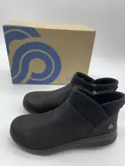 Clarks Womens Cloudstepper Breeze Dusk Black Casual Comfort Boots Sz 6