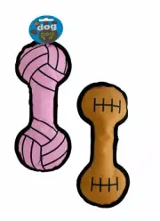 Football Sport Dog Toy - Nylon - Squeaker - fetch tug pull puppy squeaky tough