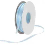 1/8" 50 Yard Satin Ribbon Thick Double Face Grosgrain Silk Ribbon Light Blue