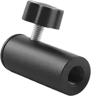 COMPUKAS Mic Stand Extension Tube Adapter Durable Metal Conversion Head for Desk Mount Compatible with Various Microphones Space Saving Boom Arm Design