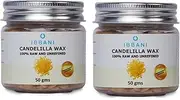 IBBANI Naturals Candelilla Wax 50g | 100% Raw and Unrefined FSSAI Approved | Pure Candelilla Wax Used for Chapped Lips, Dull Hair & Reduce The Appearance of Scars| Pack of 2
