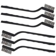 6pcs Small Wire Stainless Steel Brushes Home Metal Rust Stain Remover Tool Set