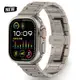 超輕三珠鈦帶 經典蝴蝶扣表帶 適用於蘋果Apple Watch Ultra 2 49mm鈦合金錶帶s9 8 44 45m