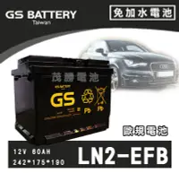 在飛比找Yahoo!奇摩拍賣優惠-【茂勝電池】GS 統力 LN2 EFB 歐規 免加水 汽車電