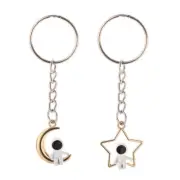 Space Themed Keychain Pendant Unique Keyring Ornament for Fashion Enthusiasts