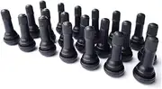 Tire Valve Extensions for Dual Wheels 413 Air Valve Stem 20pcs 1-1/4 Thread 32mm Diameter Max 65psi Sturdy Design Black