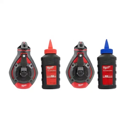 100 Ft. Bold Line Chalk Reel Kit with Red and 100 Ft. Bold Line Chalk Reel Kit w