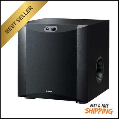 Yamaha NS-SW300 Subwoofer Speaker with 250W Output Power and Twisted Flare Port,