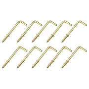 Screw Hooks for Hanging (47mm/1.85") 50Pcs, Ceiling Hook Metal L Shape Hooks