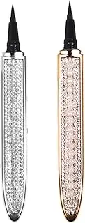 TOVINANNA Set of 2 Makeup Eyeliner Pens Glitter Waterproof Sweat-proof for Eyes Contouring for Ladies