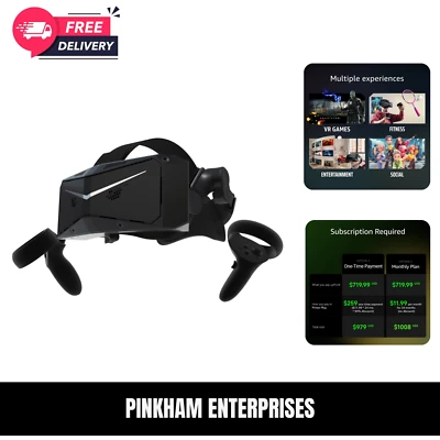 Crystal Light Prime PCVR Headset - 8K Resolution,QLED Display, Light & Comfor...