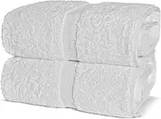 Chakir Turkish Linens, 100% Cotton Premium Quality Turkish Bath Sheets (35''x70'' Large Bath Sheet Towels - White)