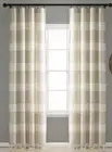 Lush Décor Set of 2 Tucker Stripe Yarn Dyed Cotton Knotted 40x84 Curtain Panels*