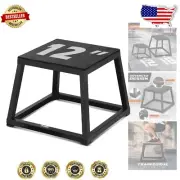 Versatile Plyometric Workout Platform - 12" Steel Box for Maximum Performance