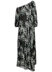 Bernadette Ninouk Floral-print Chiffon Gown - Black - 40 (UK12 / M) 40 (UK12 / M)