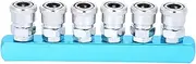 SML 6 Air Compressor Quick Connector, Aluminum Alloy Air Manifold Fitting, C Type Air Tools Fast Coupler, Quick Connect Socket for Air Compressor Accessories
