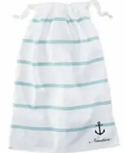 Nautica Womens Laundry Bag White/Blue OneSize