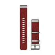 Garmin 010-12738-22 QuickFit 22 mm Red Jacquard-weave Nylon Strap Watch Band