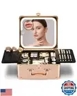 Yooaye Makeup Box with Detachable Lighted Mirror–Travel Train Case, Cosmetic/